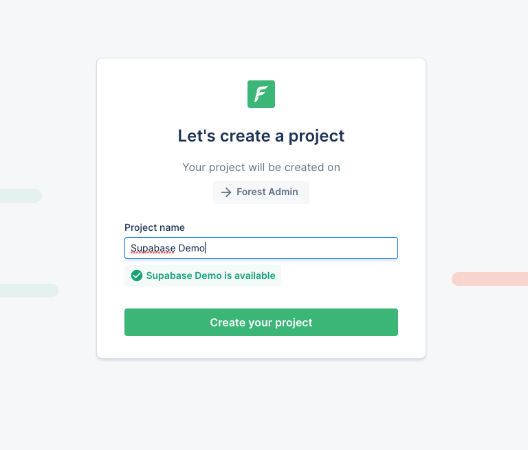 forestadmin-create-project